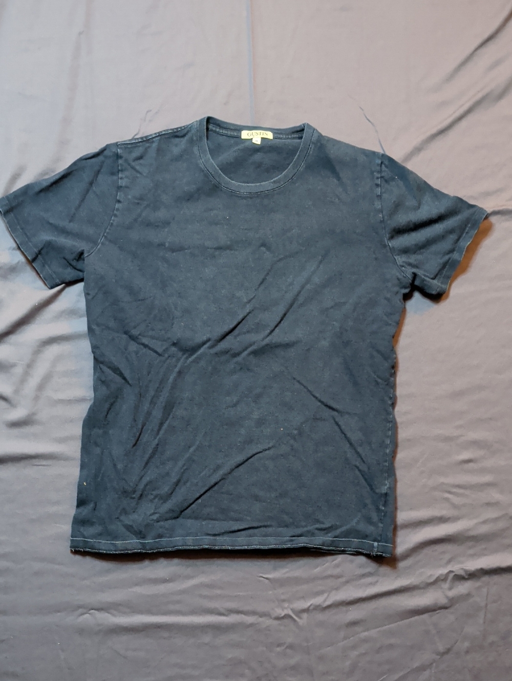 Gustin Men's Classic Crew Neck T-Shirt in Navy